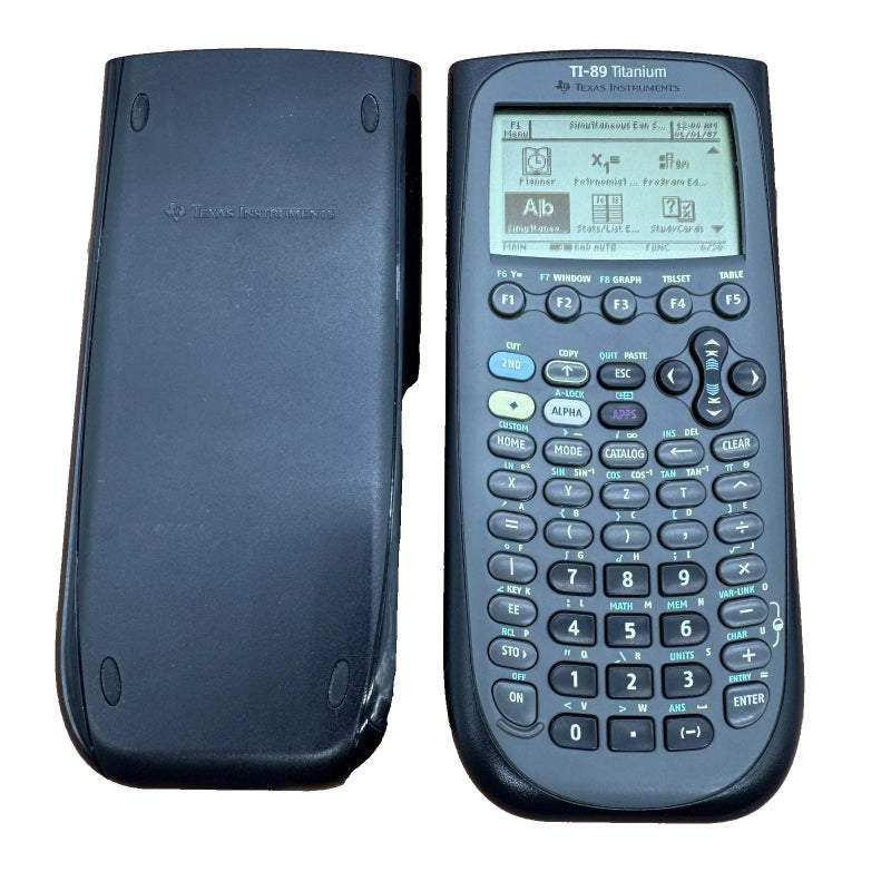 TI-89 Titanium graphing calculator on a white background