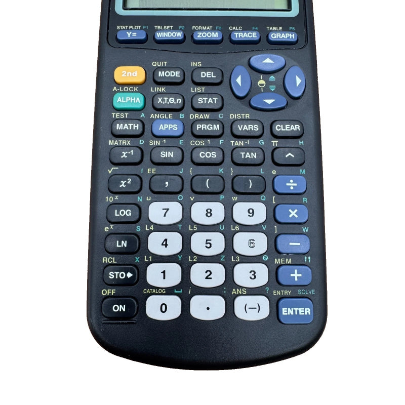 TI-83 Plus Scientific calculator with various function keys on a white background