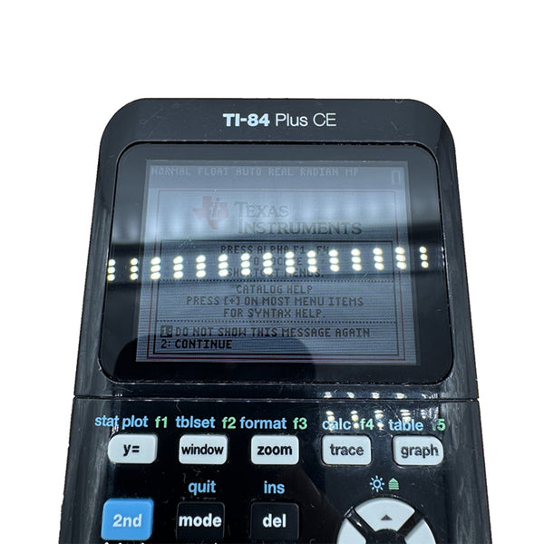 Texas Instruments TI-84 Plus CE Black Graphing Calculator (Refurbished ...