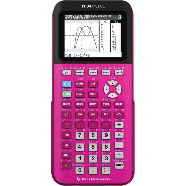Texas Instruments TI-84 Plus CE Pink Graphing Calculator (Refurbished)