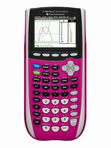 Texas Instruments TI-84 Plus C Silver Edition Graphing Calculator Pink (Refurbished)